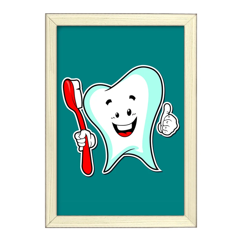 تابلو خندالو طرح دندان و دندانپزشکی کودکانه کد 27786