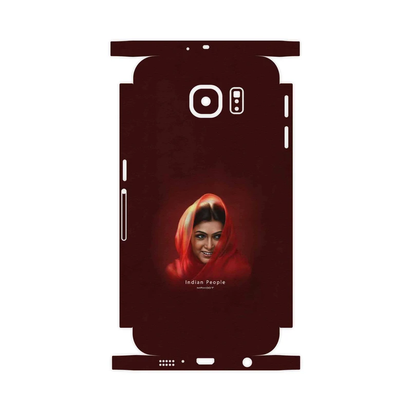 برچسب پوششی ماهوت مدل Portrait of an Indian Woman-FullSkin مناسب برای گوشی موبایل سامسونگ Galaxy S6
