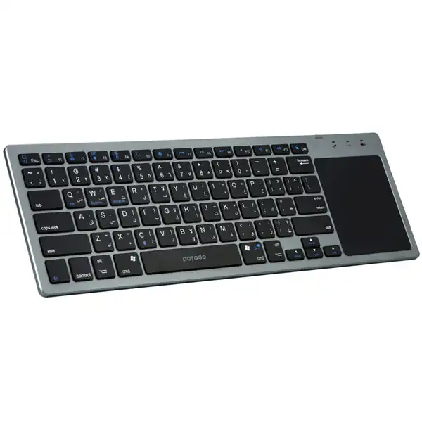 کیبورد پرودو مدل PD-WKBTP-GY With Touchpad