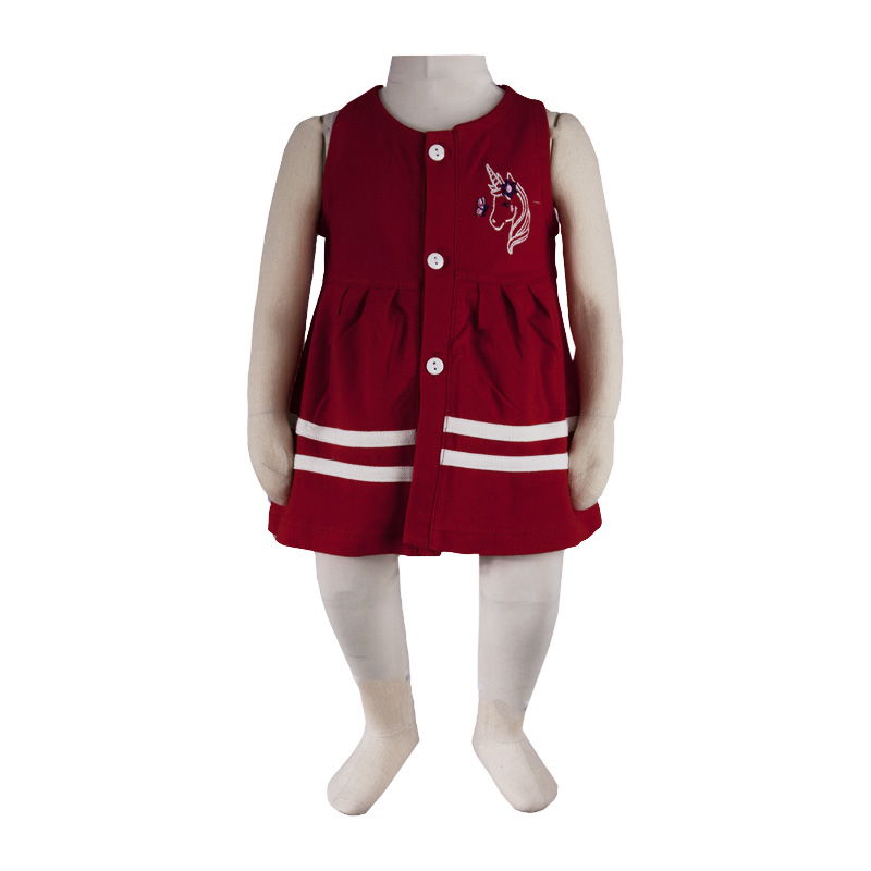 ست 3 تکه لباس نوزادی آدمک مدل پونی کد 126800 رنگ قرمز -  - 4