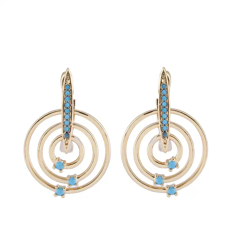 گوشواره زنانه بازرگانی میلادی مدل مدرن کد GZN_328