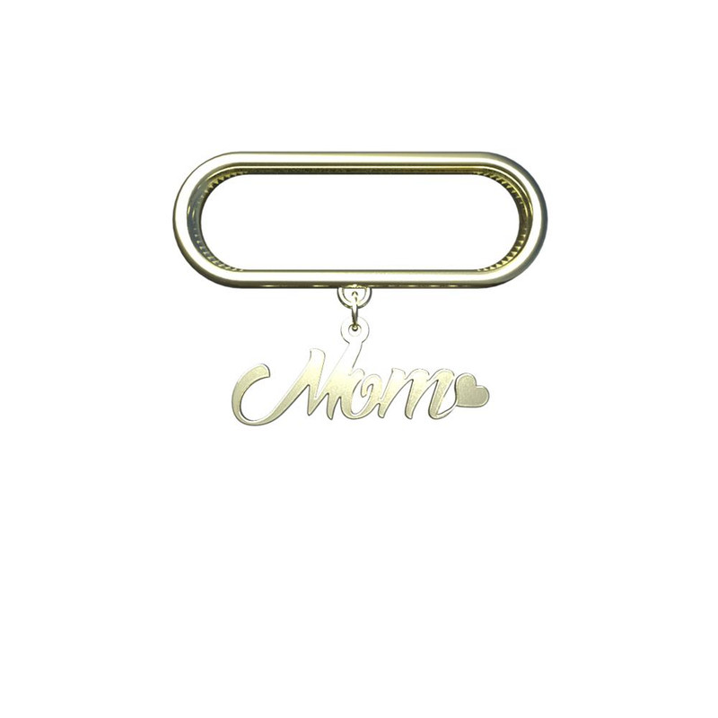 آویز ساعت طلا 18 عیار زنانه مدوپد مدل mom کد SM1-1025