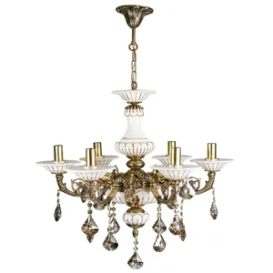  لوستر 12 شعله چشمه نور کد C3361/6+6-BO