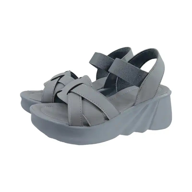 صندل زنانه مدل لژدار طرح آیهان رنگ طوسی