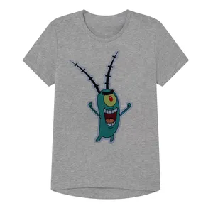 تی شرت آستین کوتاه پسرانه مدل plankton کد SH01 رنگ طوسی