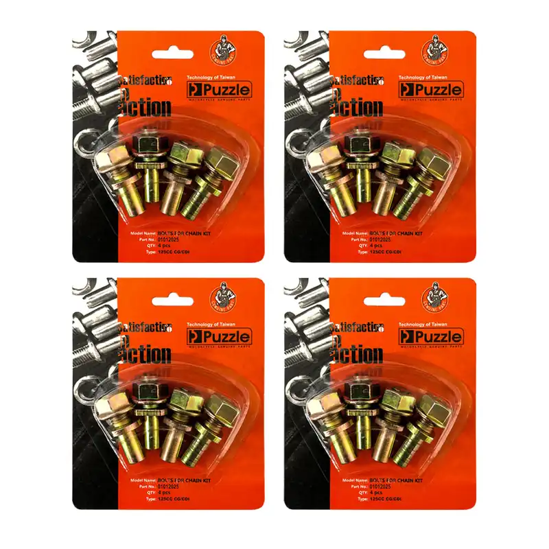 پیچ و مهره دنده زنجیر عقب موتورسیکلت پازل مدل CNB1225250 مناسب برای هندا مجموعه 16 عددی