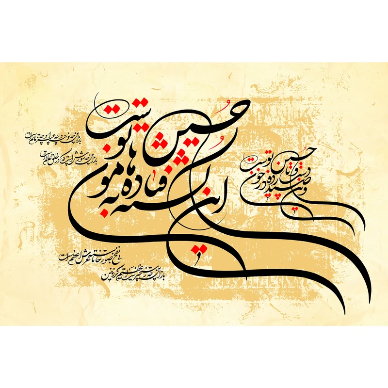 تابلو شاسی مدل این کشته فتاده به هامون حسین توست T2841