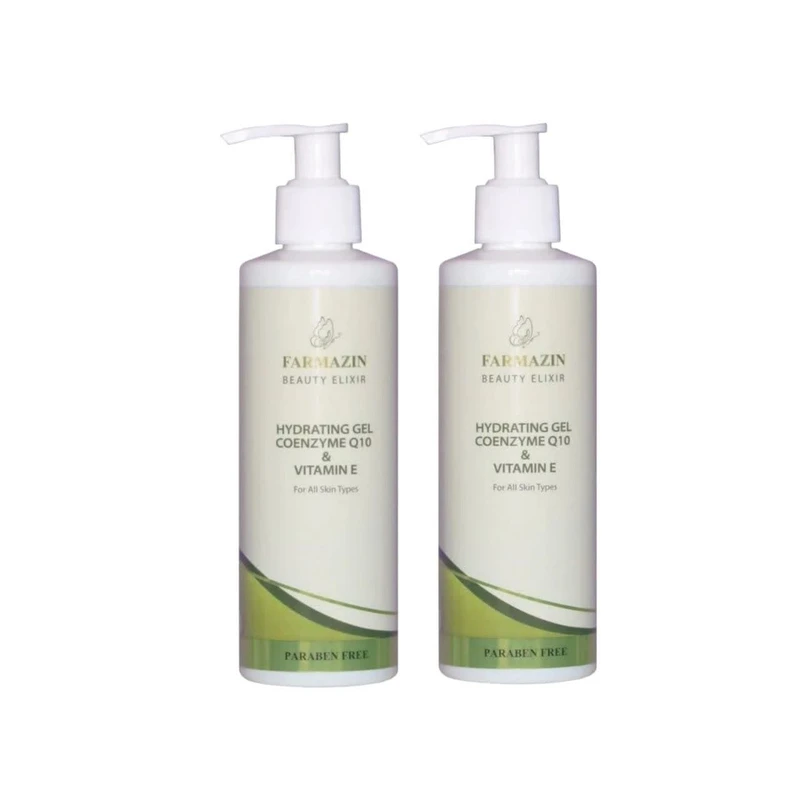 ژل آبرسان فارمازین مدل کیوتن مناسب انواع پوست حجم 250 میلی لیتر مجموعه دو عددی
