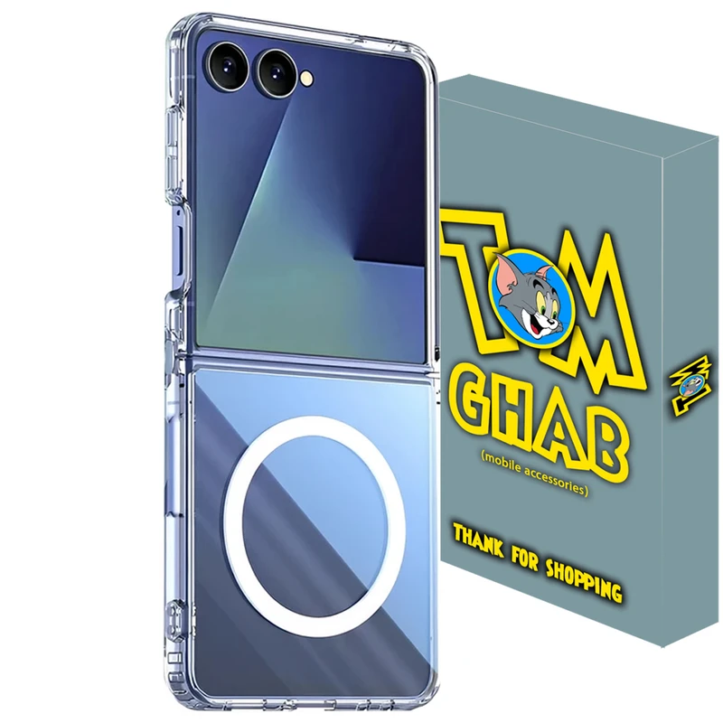 کاور تام قاب مدل MGSAFE طرح مگ سیف مناسب برای گوشی موبایل سامسونگ Galaxy Z Flip7