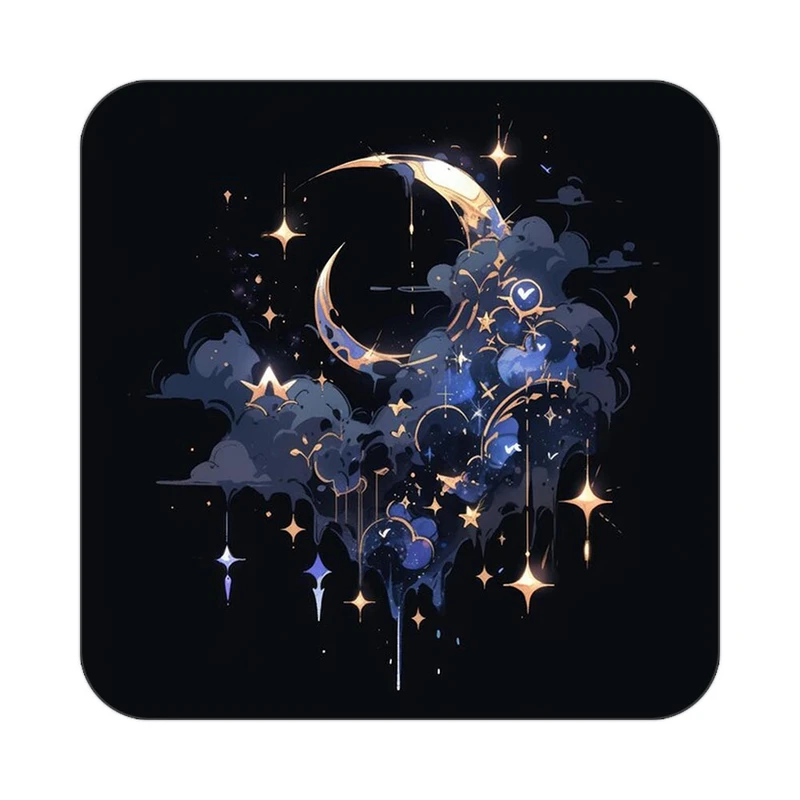 زیر لیوانی کاکتی طرح ماه و ستاره مدل mp52841