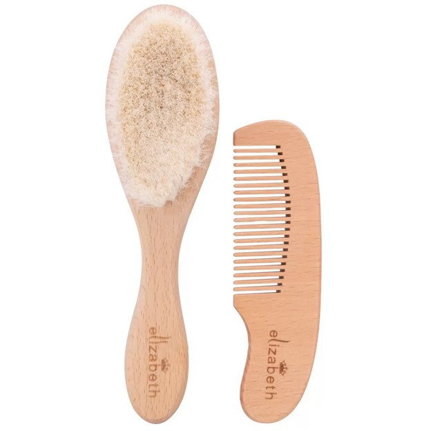 ست شانه و برس کودک الیزابت طرح چوب