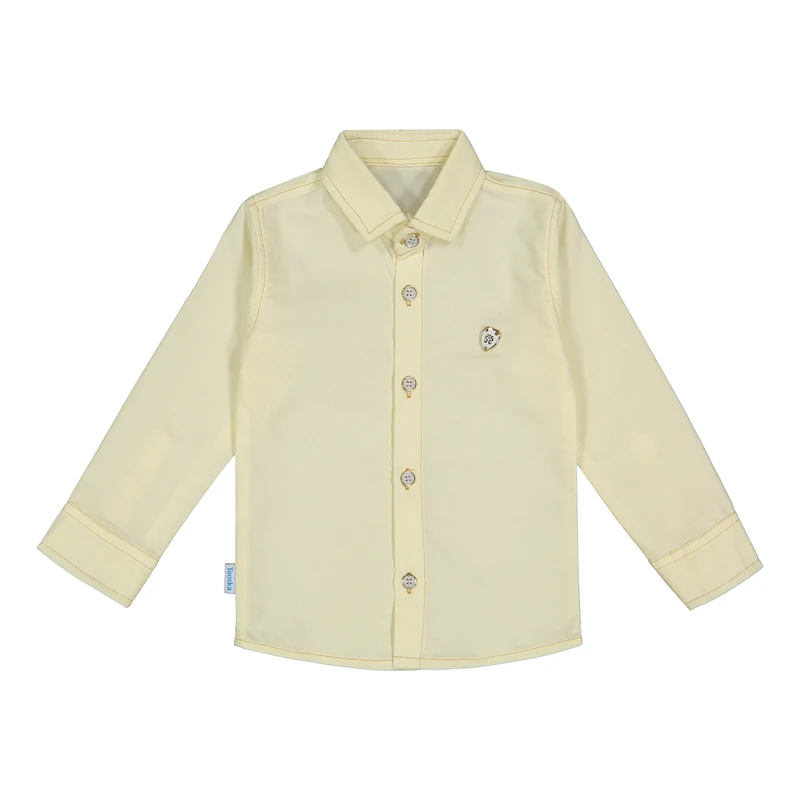 پیراهن آستین بلند پسرانه مدل یقه برگردان