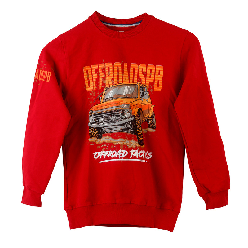 ست سویشرت و شلوار پسرانه مدل OFF ROAD رنگ قرمز