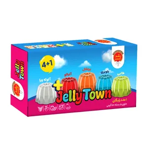  پودر ژله طالبی، بلوبری، پرتقال، آلبالو، آلوئه ورا رشد - 100 گرم بسته 5 عددی