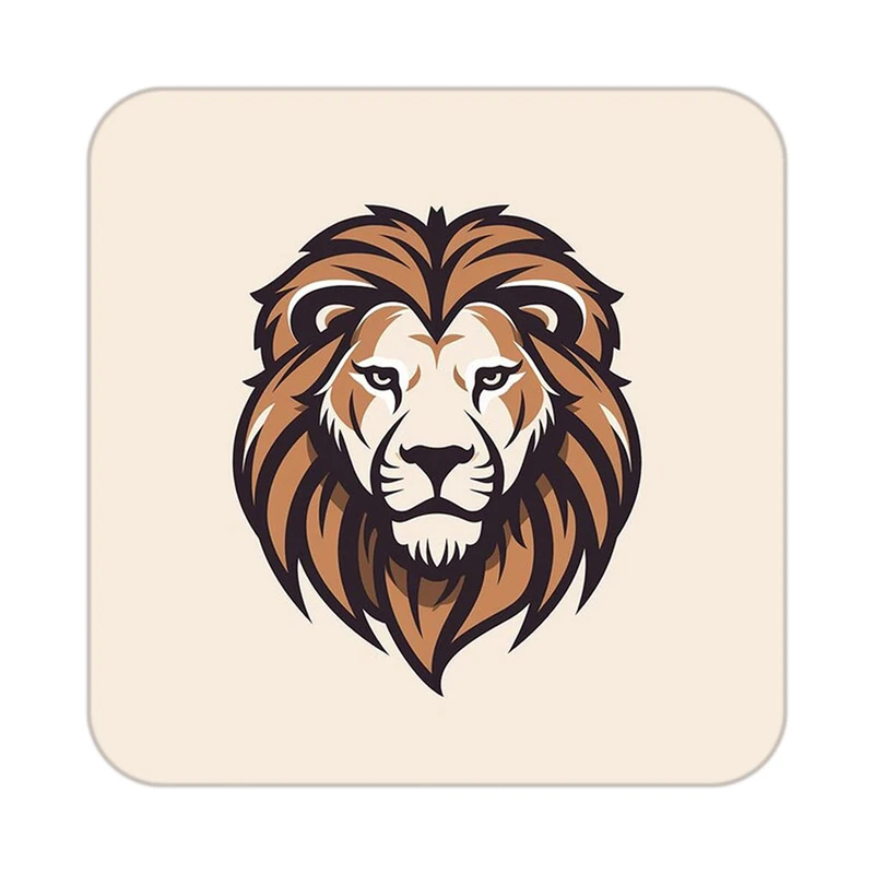 زیر لیوانی کاکتی طرح شیر مدل mp24127