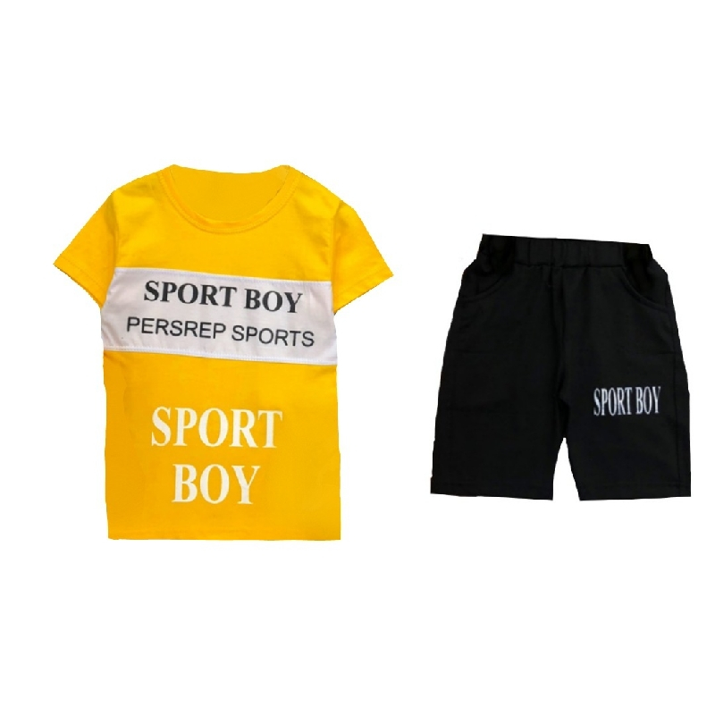 ست تی شرت و شلوارک پسرانه مدل sport-02
