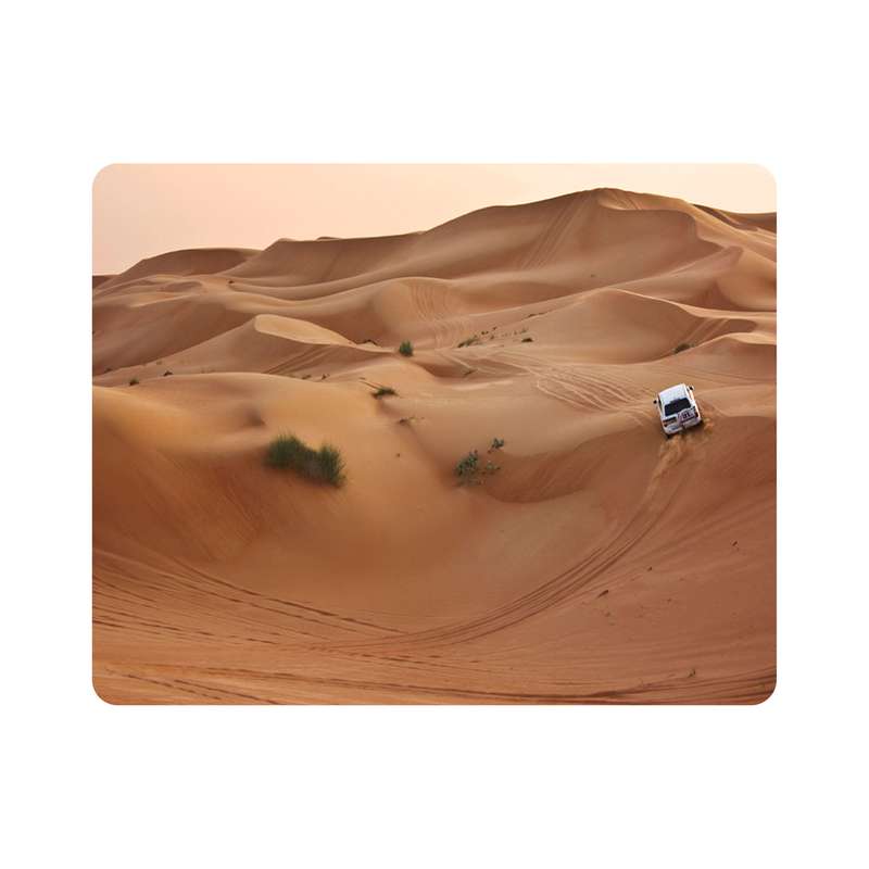 ماوس پد اطلس آبی طرح بیابان و ماشین  مدل T6912