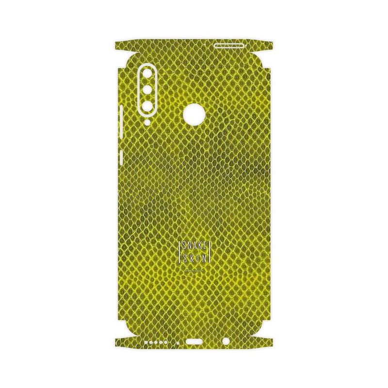 برچسب پوششی ماهوت مدل Yellow Snake Skin-FullSkin مناسب برای گوشی موبایل هوآوی P30 Lite (24 MP Camera)