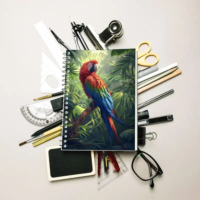 دفتر زبان 50 برگ مدوپد مدل دو خط طرح جوجه کد DF14671