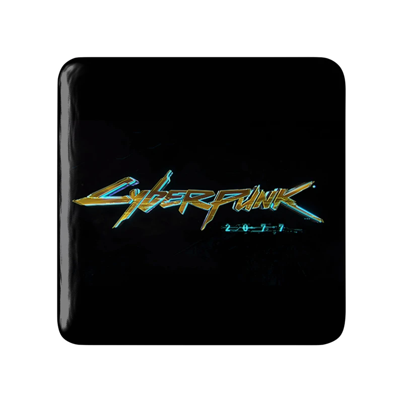 پیکسل خندالو طرح لوگو بازی سایبر پانک  مدل مربعی کد 30557