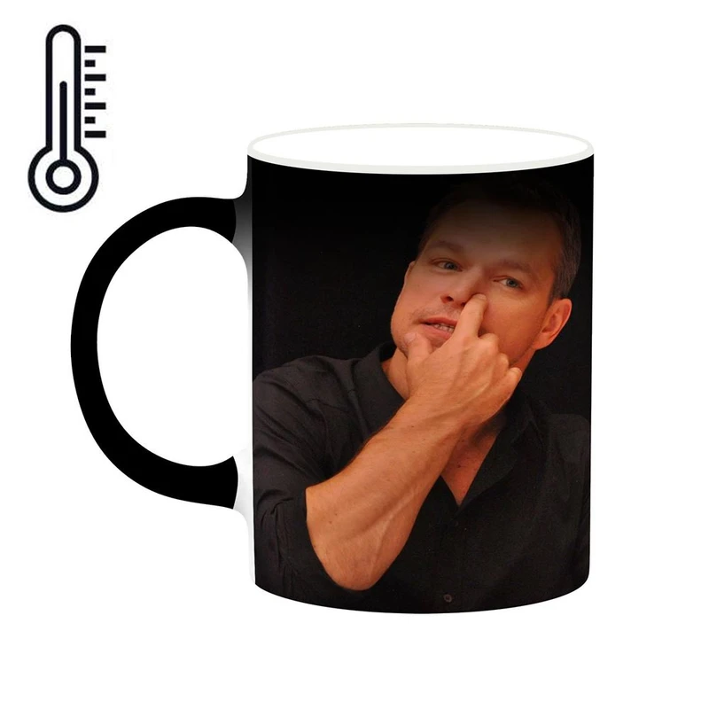 ماگ حرارتی کاکتی طرح مت دمون Matt Damon مدل mgh26873