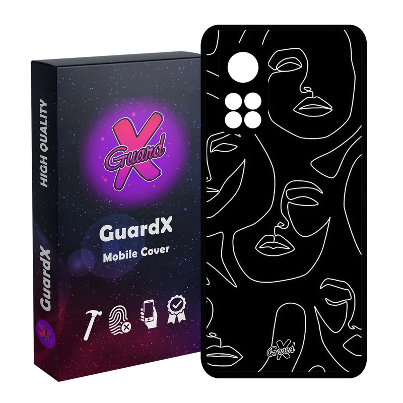 کاور گارد ایکس طرح Girl مدل Glass10392 مناسب برای گوشی موبایل شیائومی Mi 10T / Mi 10T Pro