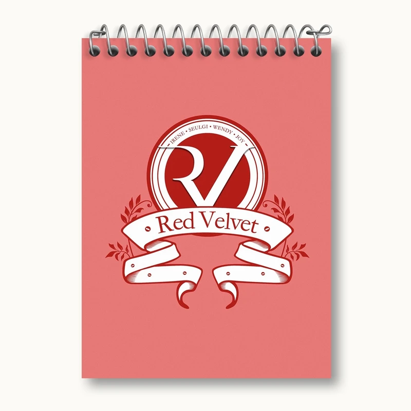 دفتر یادداشت 50 برگ خندالو مدل گروه رد ولوت Red Velvet کد 19690