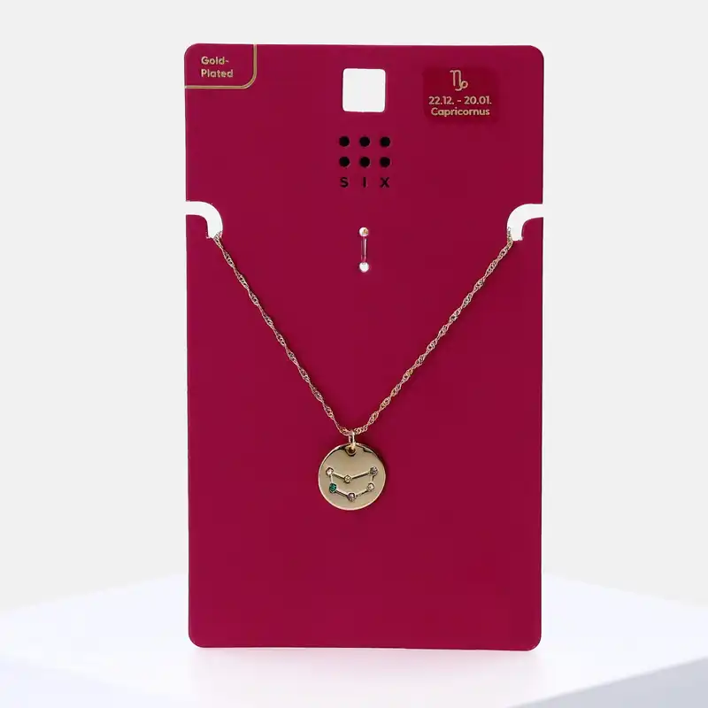 گردنبند زنانه سیکس مدل زودیاک دی ماه