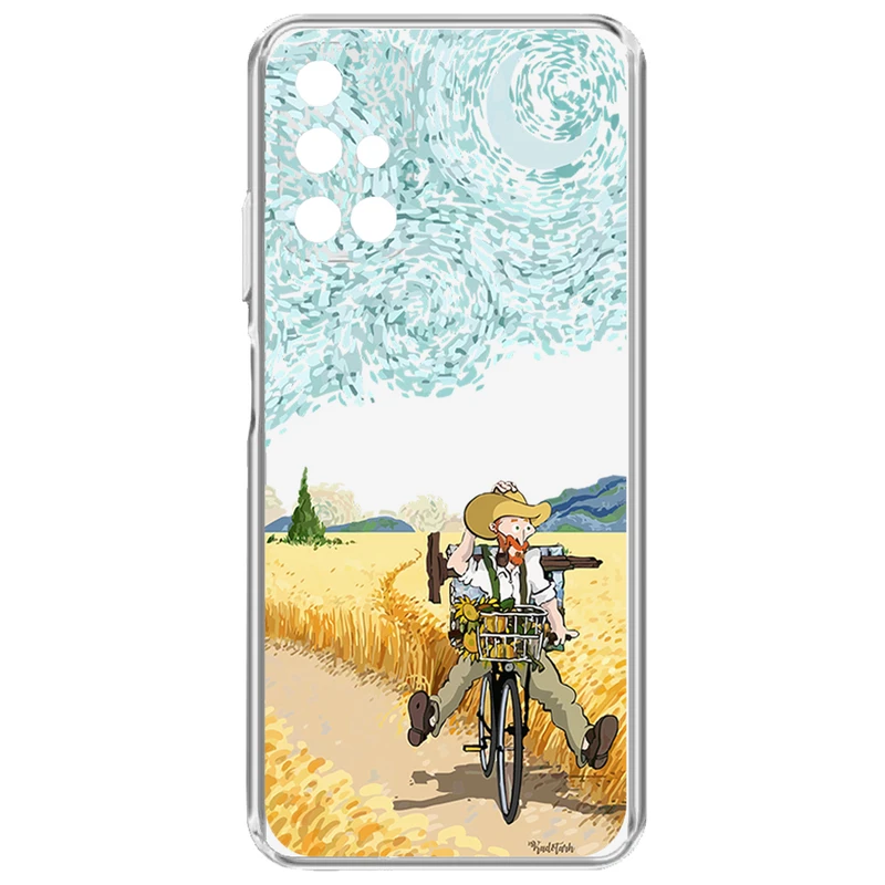 کاور طرح  Vangogh مناسب برای گوشی موبایل سامسونگ Galaxy A71