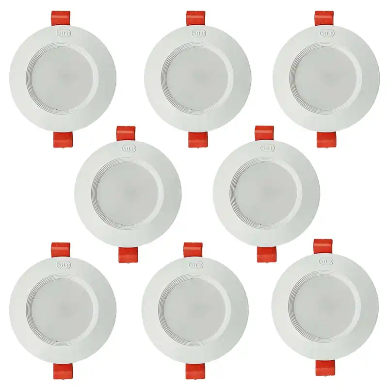 چراغ هالوژن 9 وات شاهچراغ مدل روناک بسته 8 عددی