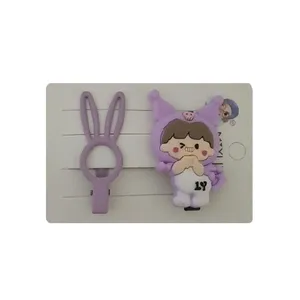 گیره مو دخترانه مدل انبری فانتزی  کد L2 مجموعه دو عددی