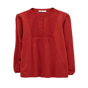 بلوز آستین بلند زنانه ال سی وایکیکی مدل 69587