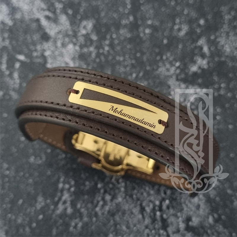 دستبند طلا 18 عیار مردانه لیردا مدل اسم محمد امین 832 دستبند طلا 18 عیار مردانه لیردا مدل اسم محمد امین 832