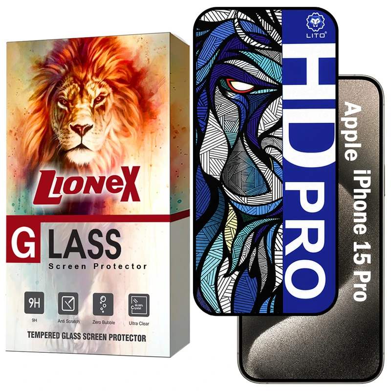 محافظ صفحه نمایش لایونکس مدل LITOHDL مناسب برای گوشی موبایل اپل iPhone 15 Pro