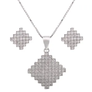 نیم ست نقره زنانه کد M3099