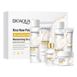 نقد و بررسی مجموعه مراقبت از پوست بایو آکوا مدل Rice Raw Pulp بسته 6 عددی توسط خریداران