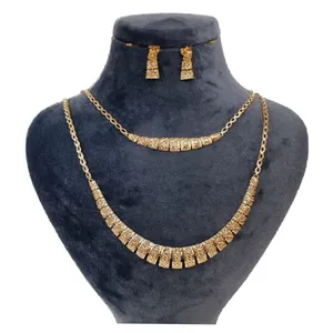 نیم ست طلا 18 عیار زنانه گالری یارطلا مدل تراش  ملانیا کد SR152-G