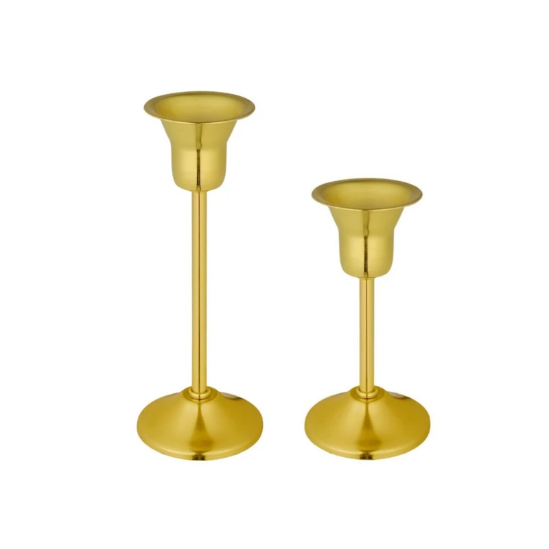 شمعدان مدل لاله مناسب شمع قلمی بسته دو عددی