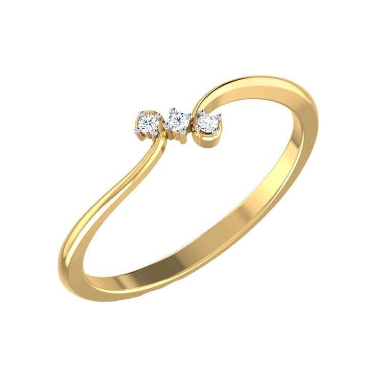   انگشتر طلا 18 عیار زنانه قیراط کد GH5073