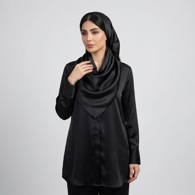 روسری زنانه مدل ساتن 