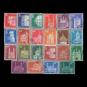 تمبر یادگاری مدل خارجی مجموعه 22 عددی 