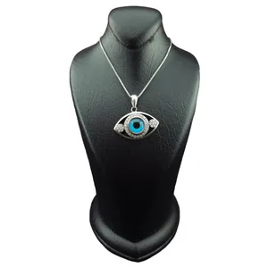 گردنبند نقره زنانه مدل چشم کد 01