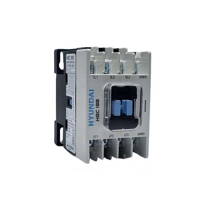 کنتاکتور 18 آمپر مخصوص تابلو فرمان آسانسور هیوندای مدل HGC - 18 کنتاکتور 18 آمپر مخصوص تابلو فرمان آسانسور هیوندای مدل HGC - 18