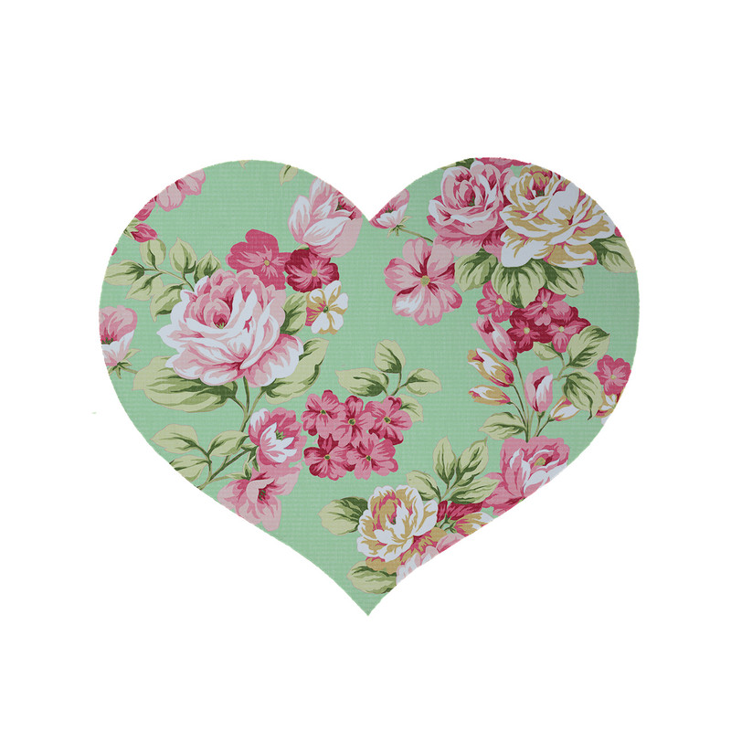 پادری مدل قلب طرح گل کد 5910 سایز 90x90 سانتی متر 