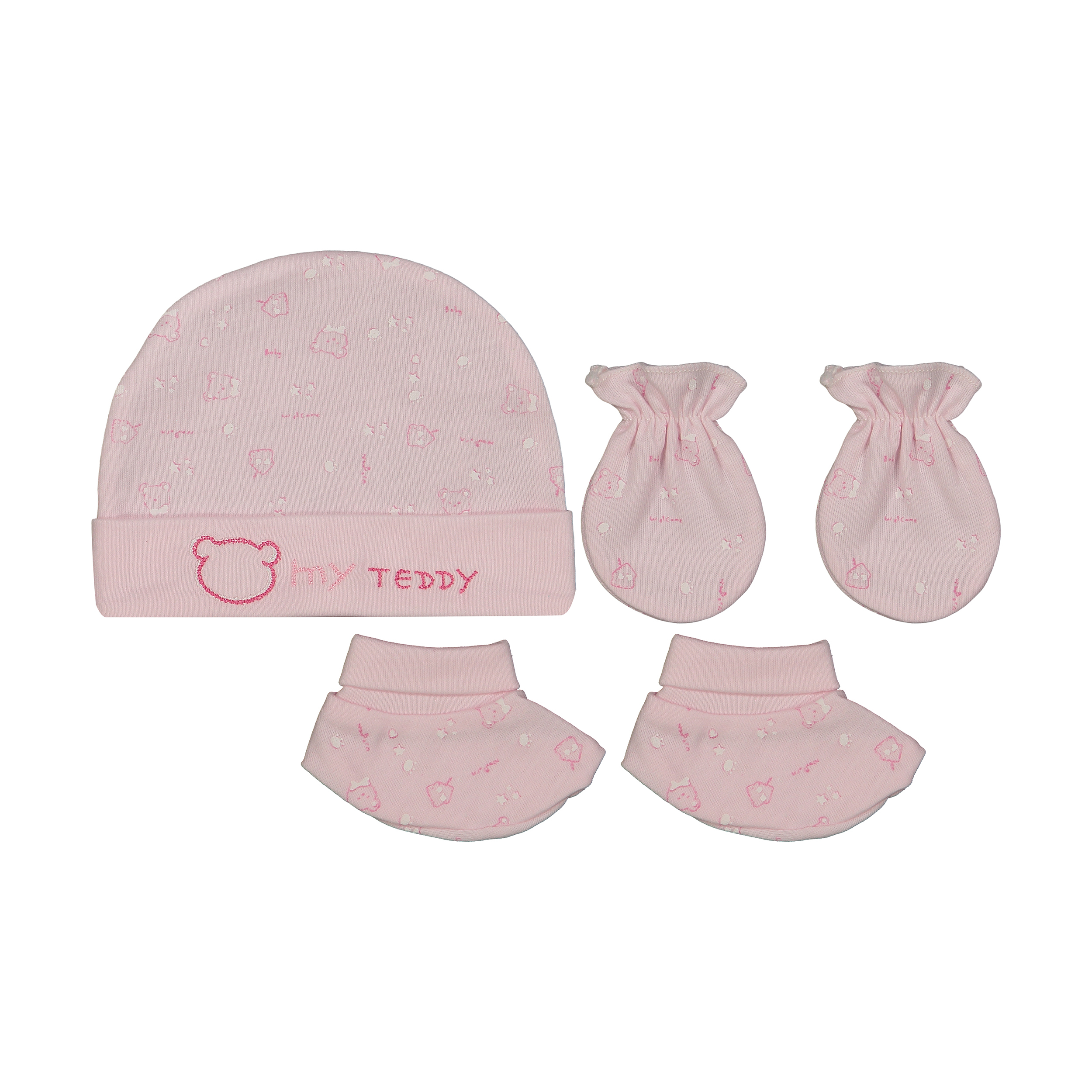 ست 3 تکه لباس نوزادی پاپو مدل teddy343