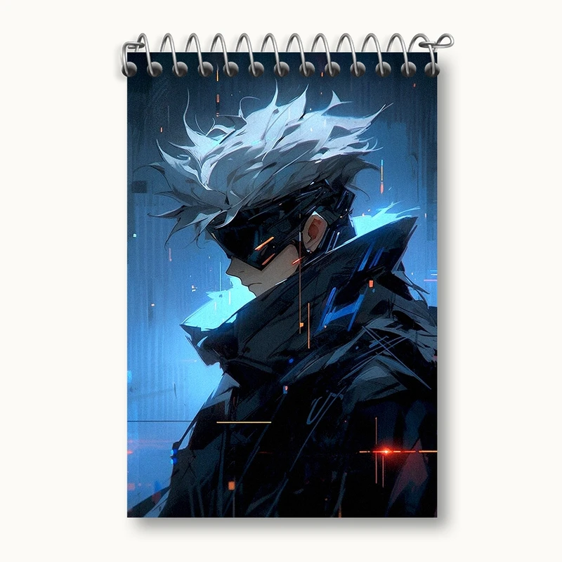 دفتر یادداشت 50 برگ خندالو مدل گوجو ساتورو انیمه جوجوتسو کایزن کد F747