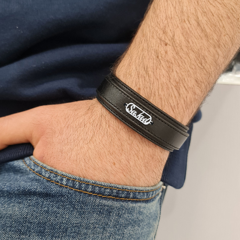 دستبند نقره مردانه لیردا مدل سجاد 3 کد   ght000730