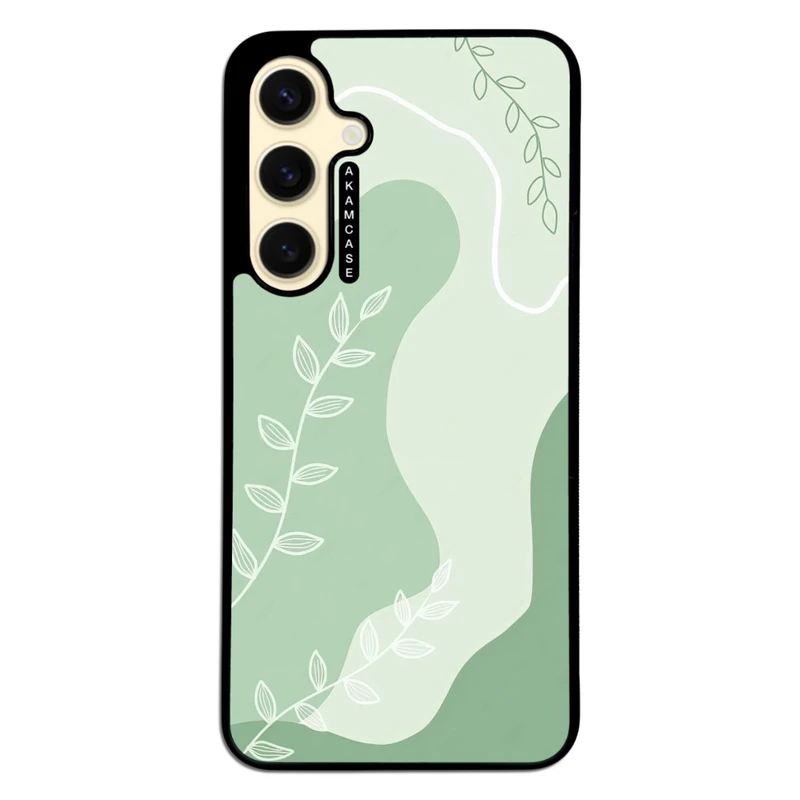 کاور آکام مدل AMC-WSGS24FE-LEAVES-29 مناسب برای گوشی موبایل سامسونگ Galaxy S24 FE