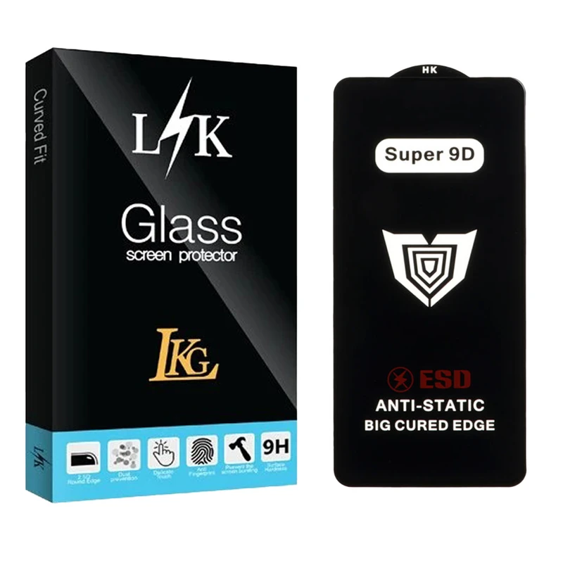 محافظ صفحه نمایش ال کا جی مدل Super 9D مناسب برای گوشی موبایل شیائومی Redmi K20 4G