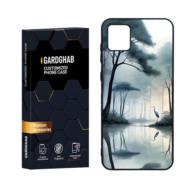 کاور گارد قاب مدل دورژله ای منظره و طبیعت مناسب برای گوشی موبایل سامسونگ Galaxy A04 4G